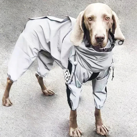 Full Body Reflective Dog Jumpsuit Waterproof Raincoat Sunscreen